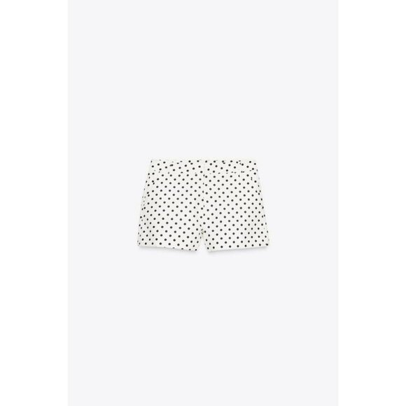 ZARA MINI POLKA DOT SHORTS - Picture 1 of 5